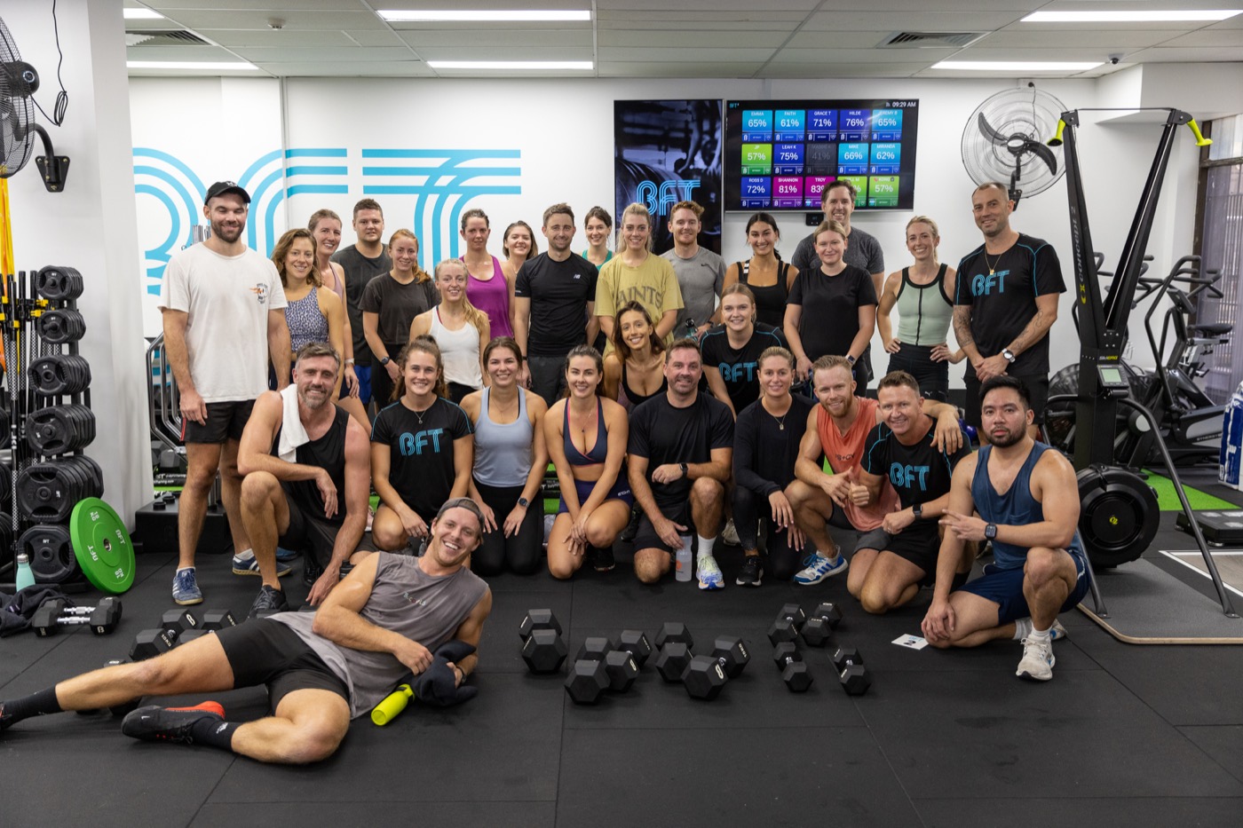 BFT Lilydale members and coaches after a session